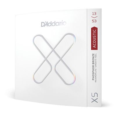 D'Addario XSAPB1353 XS Phosphor Bronze Coated Acoustic Guitar Strings Hybrid Light  - .013-.053
