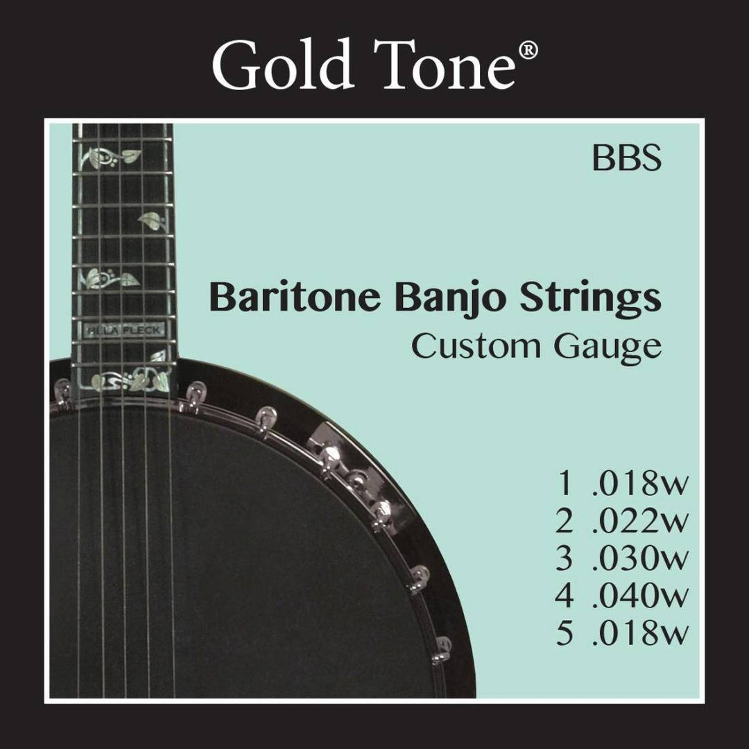 These banjo strings are specially designed to enhance the tone and playability of the ML-1 Missing Link Banjo and other baritone banjosFeatures&bull; Nickel-plated steel for clarity, tone and longevity&bull; Loop-end design for universal use&bull; Made in the USA&bull; String Gauges: .018w, .040w, .030w, .022w, .018w