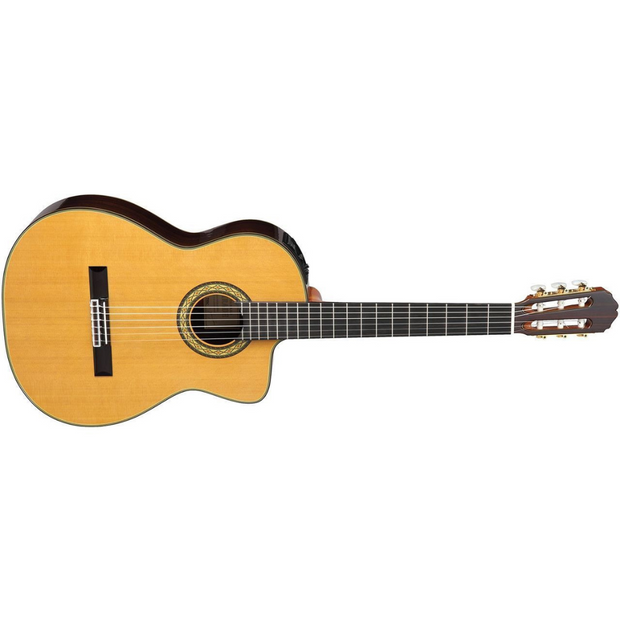 Takamine EH5C TAK CLASS C/A Solid Cedar Top CT-4BII (Replaces TH5C) RH Classical Guitar - SH300A  Semi-hard Case