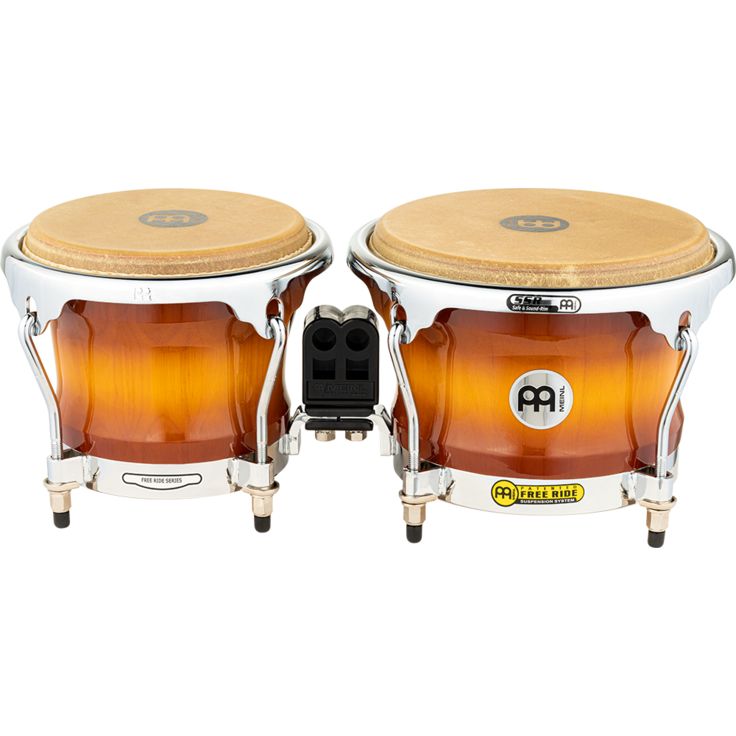 Meinl Percussion Professional Series FWB400 Wood Bongo Gold Amber Sunburst