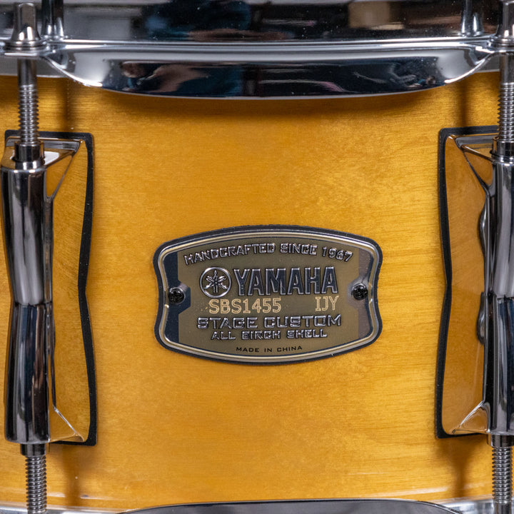Yamaha SBS1455 Snare Drum Stage Custom Birch 14” x 5.5” - Natural Wood