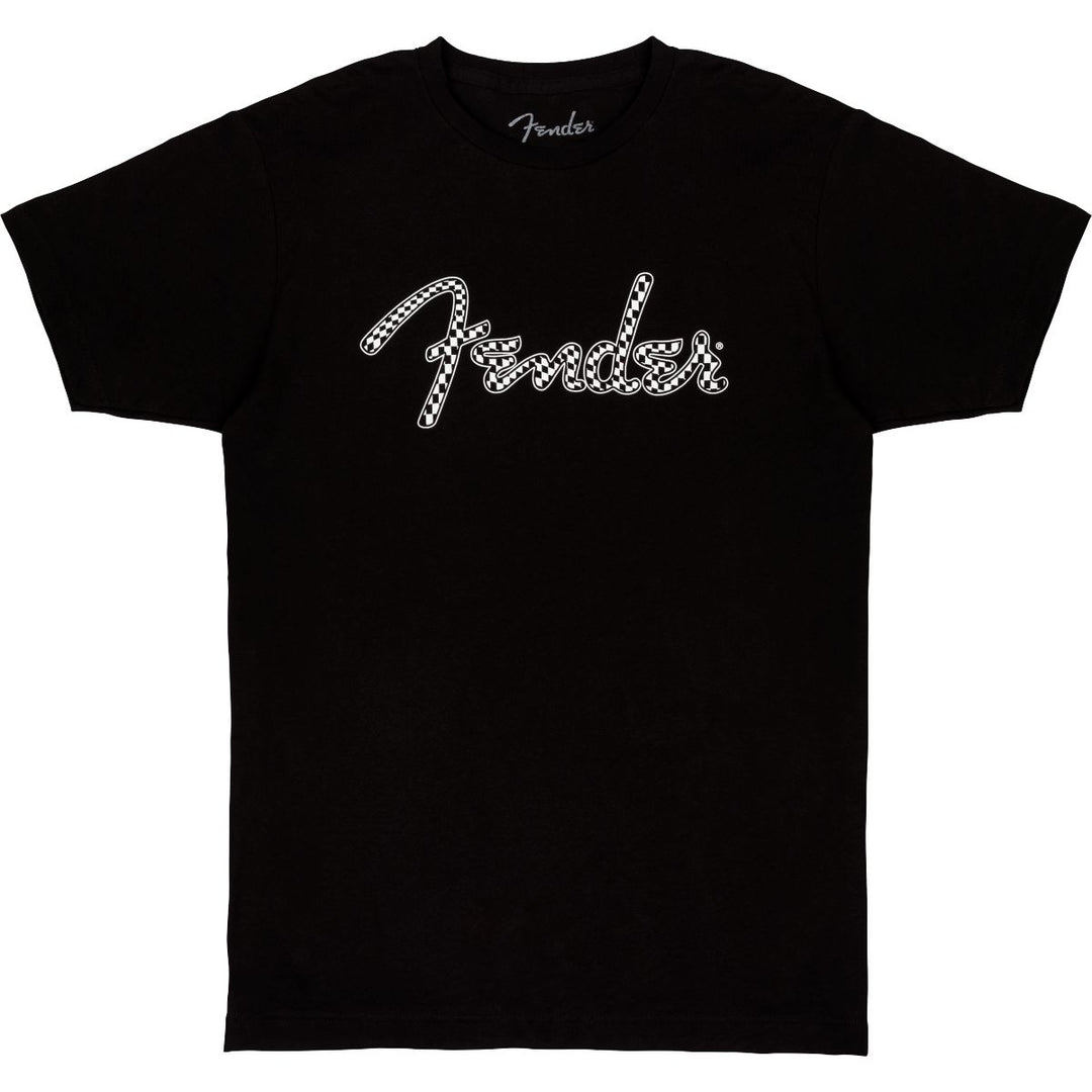 Fender 9192411306 Fender® Spaghetti Wavy Checker Logo Tee - Black, S