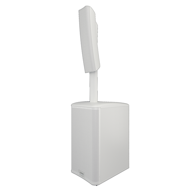 QSC KC12-WH 12" 3-Way Column Loudspeaker System with Bluetooth - White
