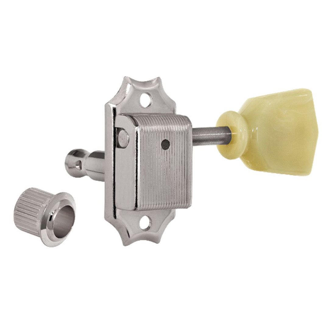 Allparts TK-0770 Gotoh SD90 Vintage-style 3x3 Keys with Keystone Buttons Nickel