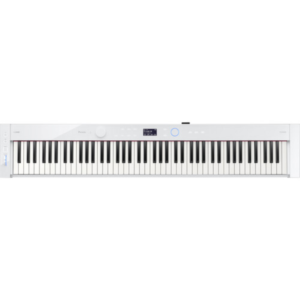 Casio Privia PX-S7000WE-BG 88-Key Digital Piano w/ Stand & Pedals - White + Bundle w/ BG50 Piano Bench