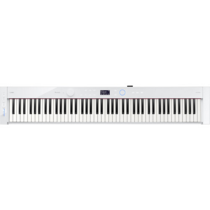 Casio Privia PX-S7000WE-BG 88-Key Digital Piano w/ Stand & Pedals - White + Bundle w/ BG50 Piano Bench