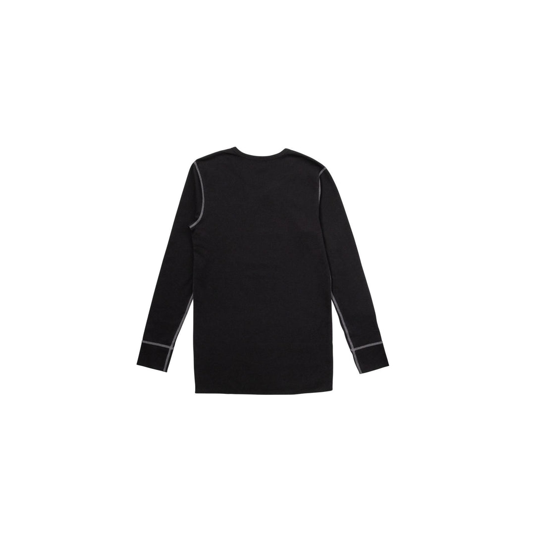 Taylor Men's LS Thermal,Aged Logo,Black-S Black/Grey