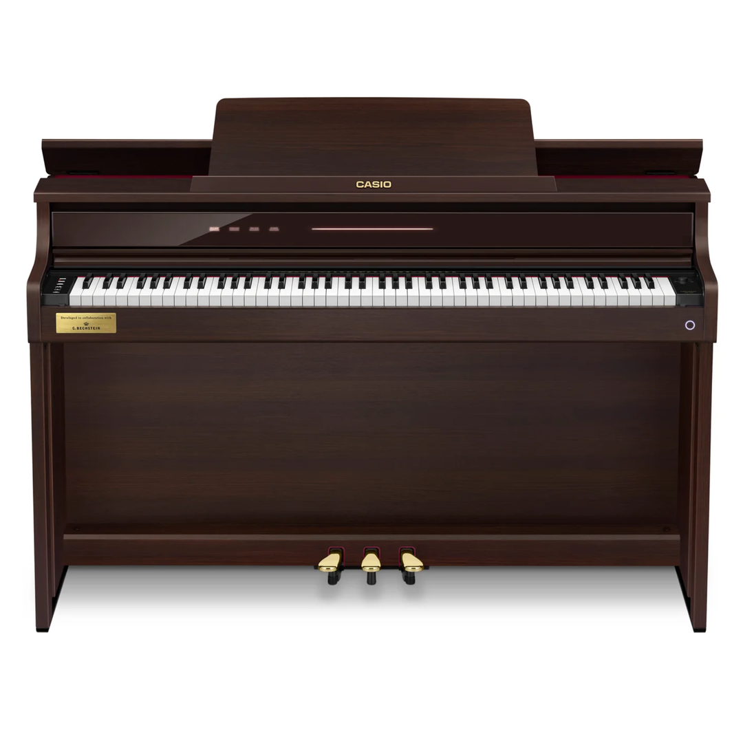 Casio AP-750BN Celviano 88-note Upright Style Cabinet Digital Piano w/ C. Bechstein w/ 29 tones bench included - Rosewood Brown