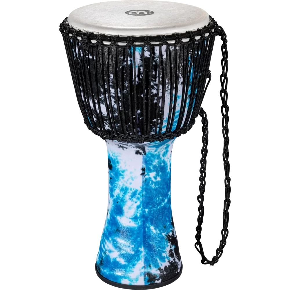 Meinl PADJ8-L-F Travel Series 12'' Djembe w/Synthetic Head - Galactic Blue Tie Dye