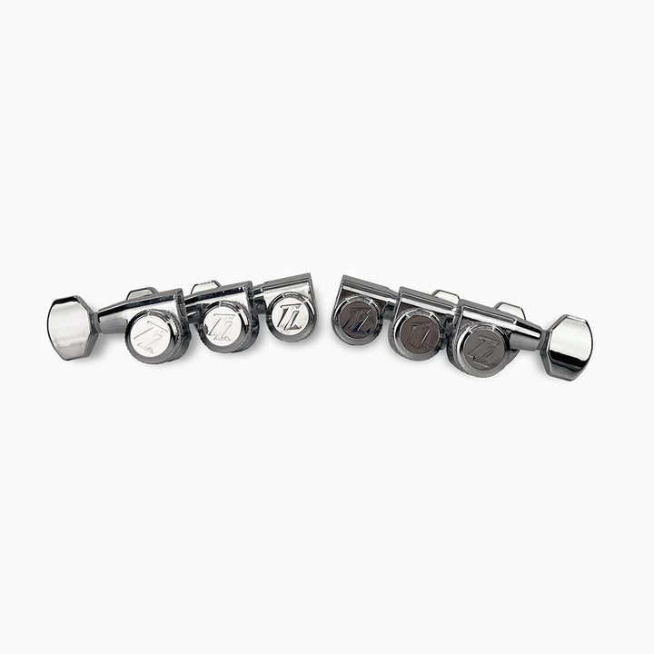 Allparts TK-7108-010 True-Lok Mid-Size Locking Tuners - 3x3, Single Pin, Chrome