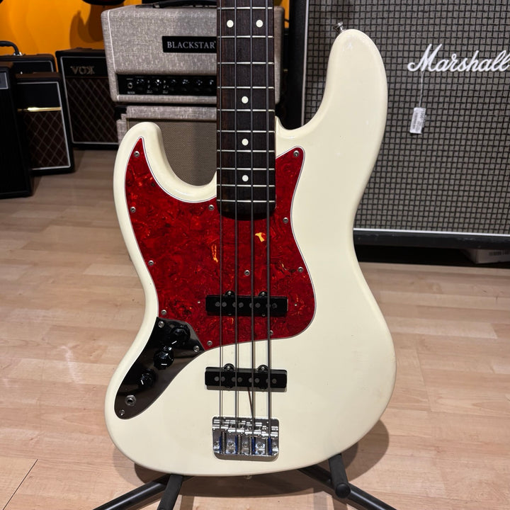 Fender - LEFT HANDED 62' Reissue Jazz Bass  w/ HD Case (1993 - MIJ Rosewood - White) - USED