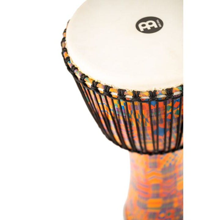 Meinl Percussion 14" Rope Tuned Travel Series Djembe Hand Selected Goatskin Head (Patented) Kenyan Quilt