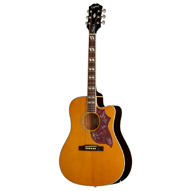 Epiphone Hummingbird Studio EC Acoustic/Electric Guitar with Gigbag - Antique Natural