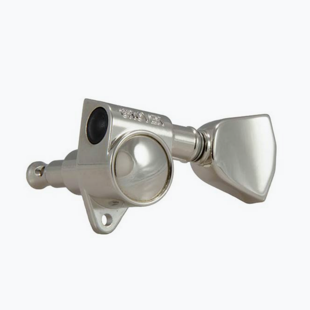 Allparts TK-7901 Grover® 102 Series 3x3 Rotomatic Tuners with Keystone Buttons Nickel 102NKM