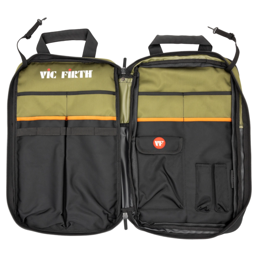 Vic Firth VXSB0114 Professional Drumstick Bag - Green/Black
