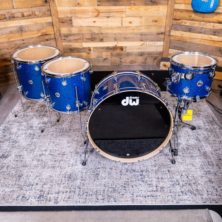 DW Collectors Series DR12161824-KIT Blue Glass Shell Pack 9X12,14x16,16x18,14x24