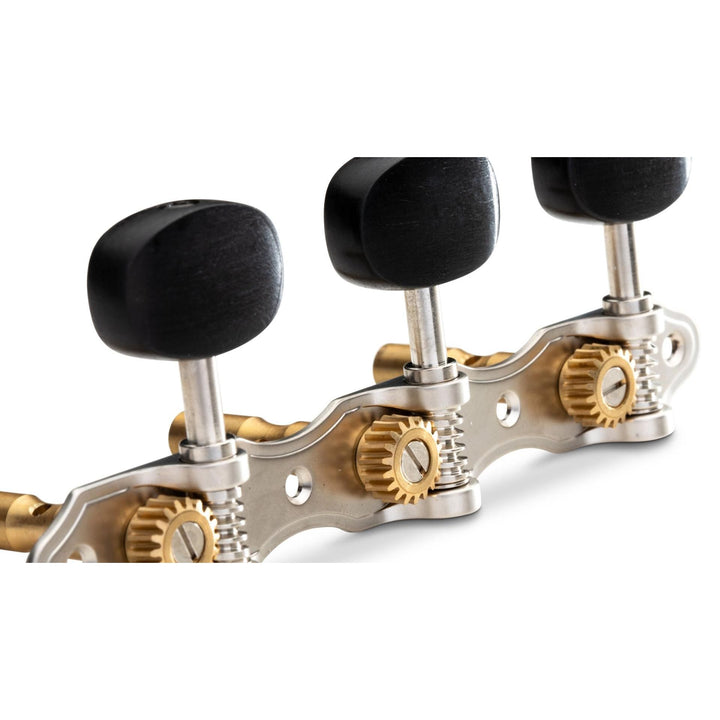 Taylor Tuner Set,Nickel/Ebony Buttons,Slot Head,6St