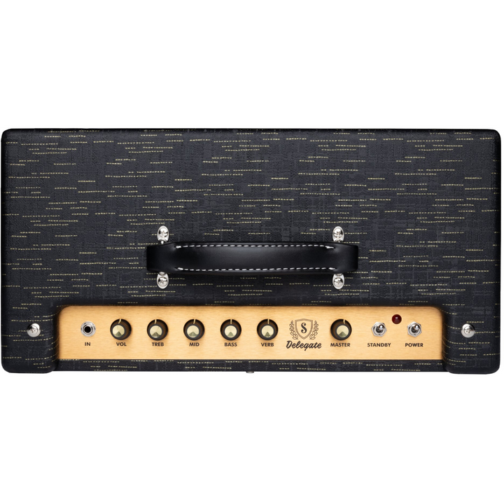 Supro 1620RCBLK Delegate Custom 1 x 12-inch 25-watt Tube Combo Amplifier - Black