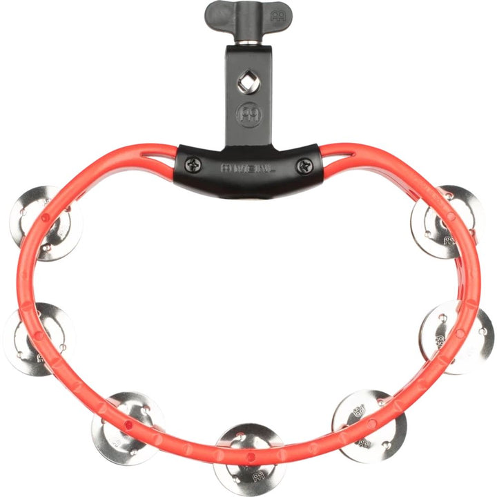 Meinl Headliner Series Mountable Tambourine with Stainless Steel Jingles - Red