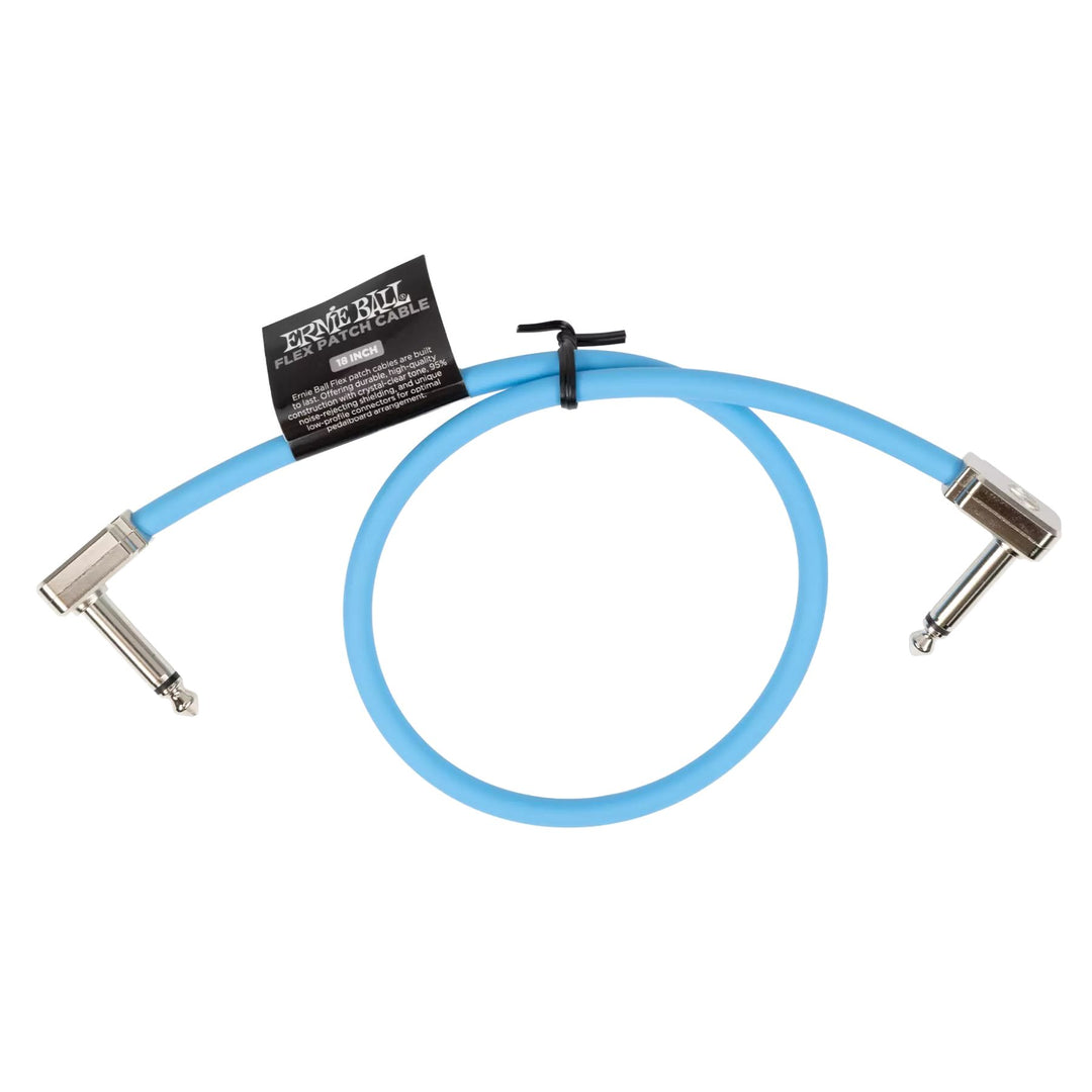 Ernie Ball 6457EB Flex Patch Cable 18" - Blue