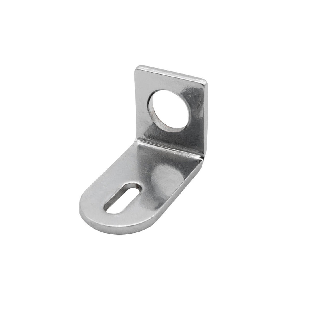 This L-Shaped Tailpiece Bracket serves two primary functions; as a pass through for the coordinator rod and as a bracket to secure your tailpiece to. Available with a long or short arm, this small bracket is a fundamental piece to the pot assembly. See images for dimensions.