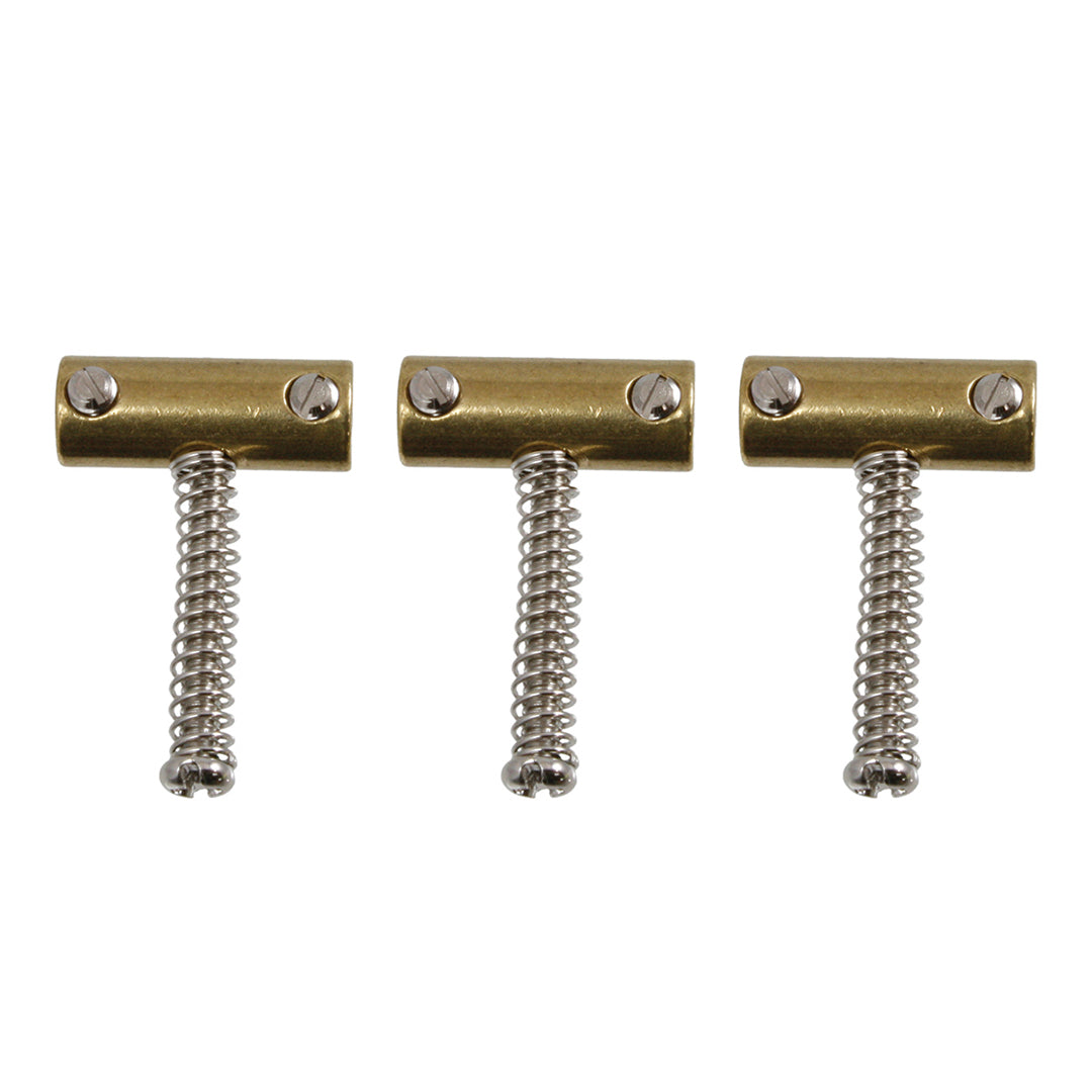 Allparts BP-0537 Bridge Saddles for Telecaster® Brass