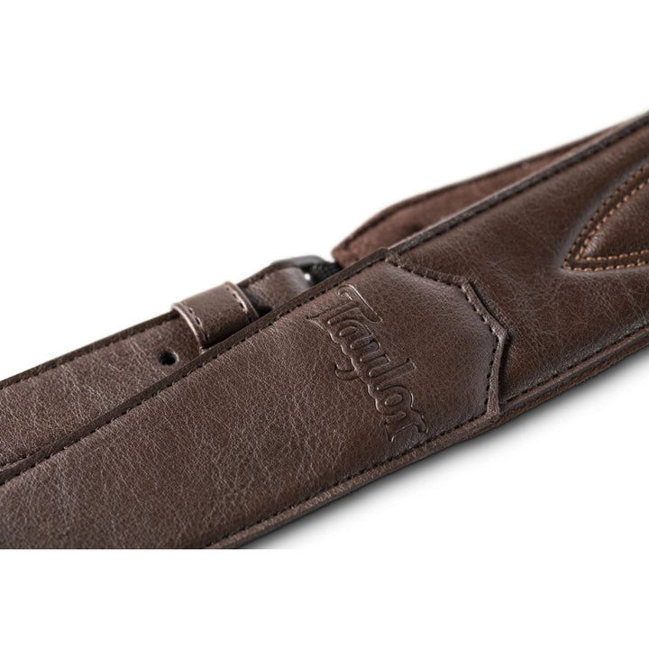 Taylor Guitars 2'' Vegan Leather Strap with Stitching - Chocolate Brown
