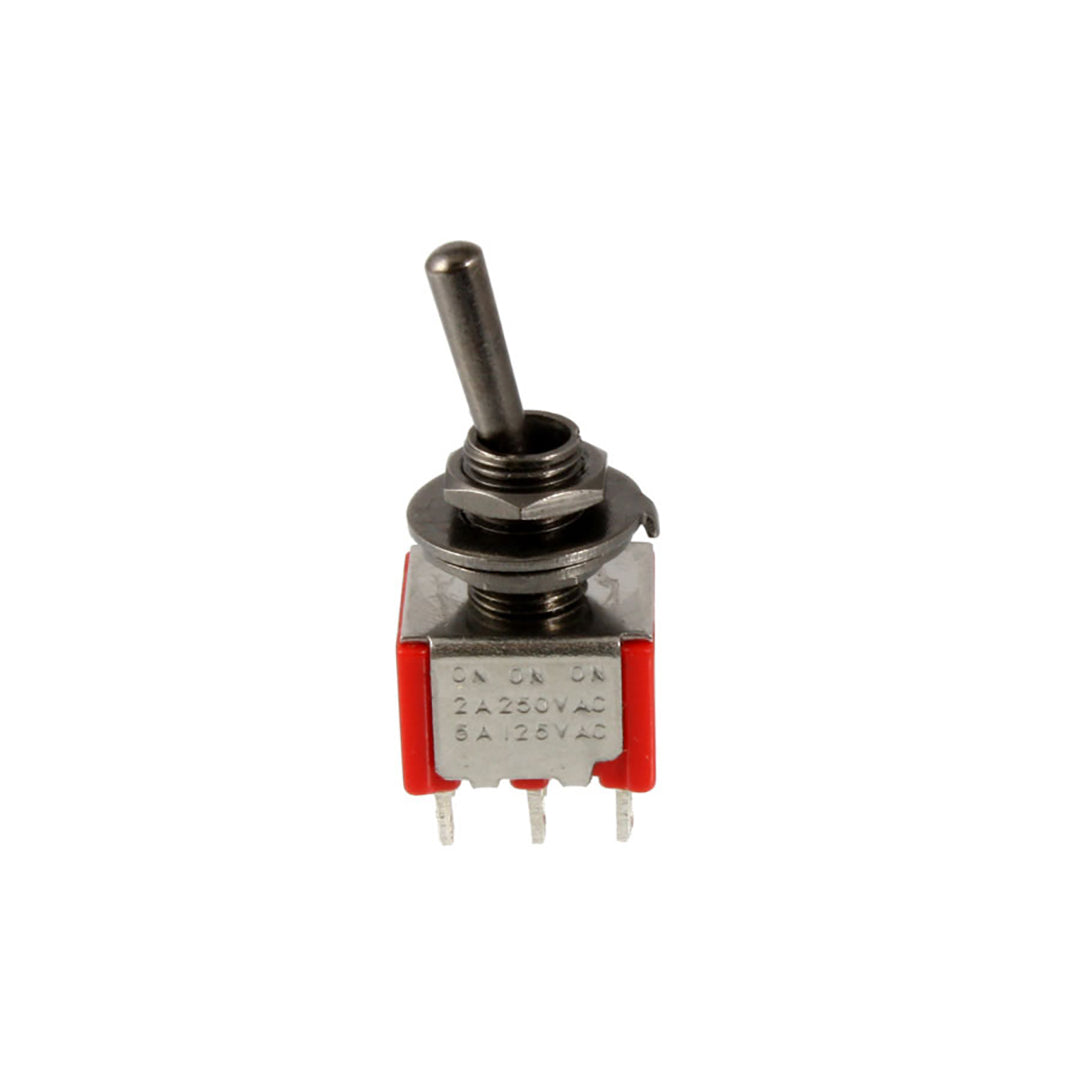 Allparts EP-4180 On-On-On Round Bat Mini Switch Black