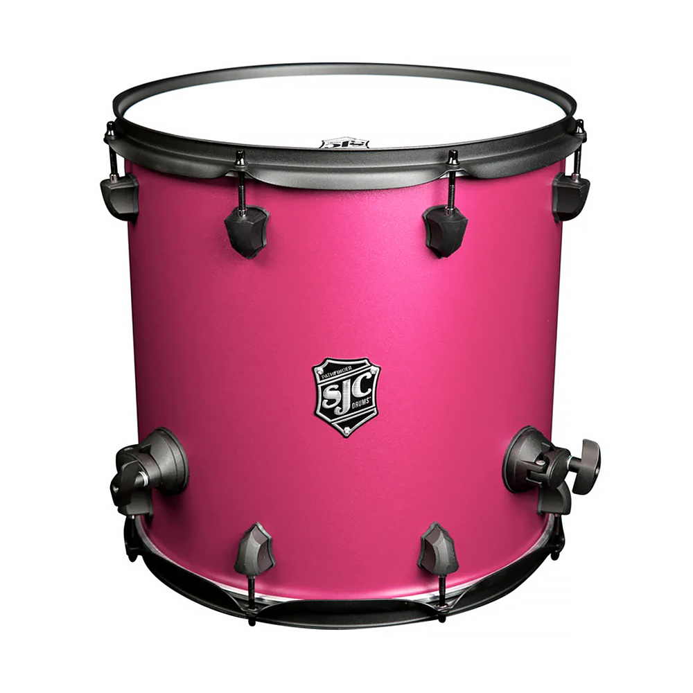 SJC Drums PFFT1414FBMMWBJ Pathfinder Floor Tom 14x14 - Mad Magenta, Black HW