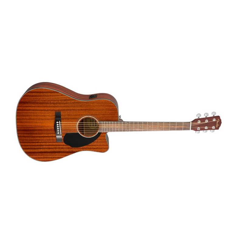 Fender CD-60SCE 6-String Dreadnought, All-Mahogany Acoustic Guitar (Natural)