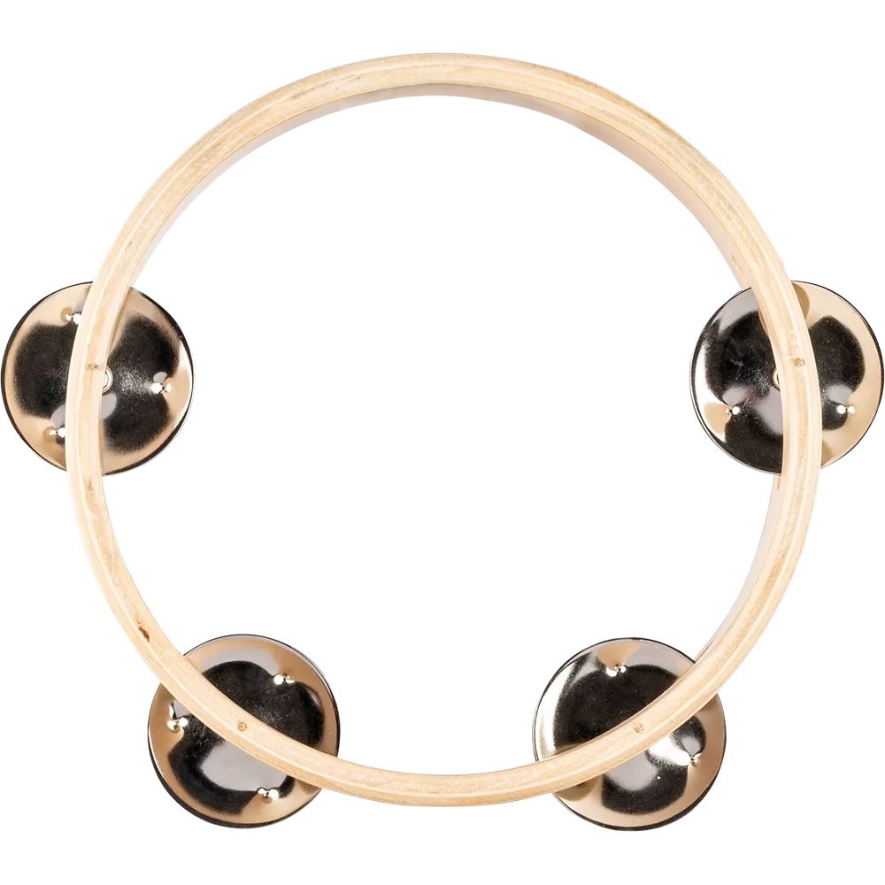 Nino Percussion Single Row Wood Tambourine - 6''