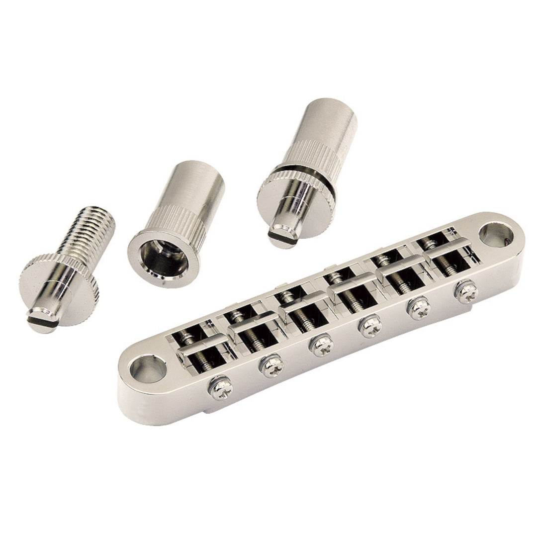 Allparts GB-0525 Gotoh Tunematic Bridge with Large Holes Nickel