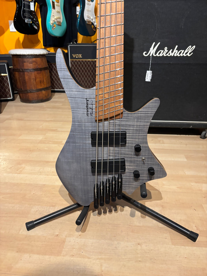 Strandberg BB5CT-23S-M-F-BK Boden Bass standard 5 Bass Guitar - Charcoal (Demo)