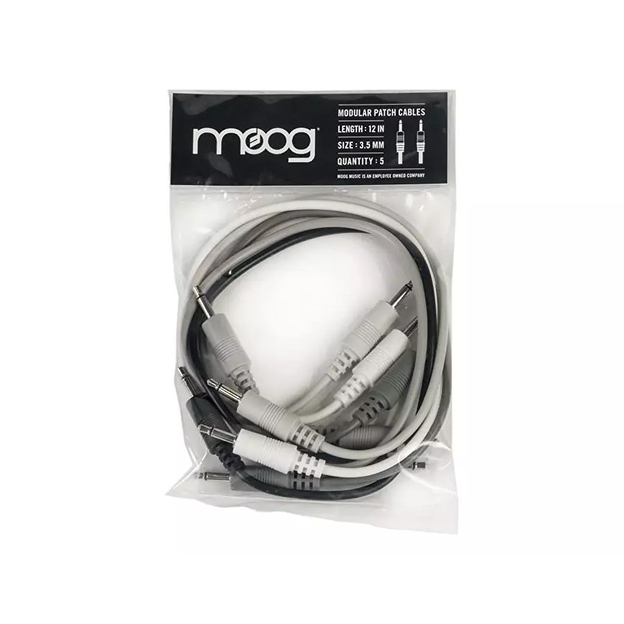 Moog RES-CABLE-SET-3 12in Eurorack Standard Cable -3.5mm -5pcs