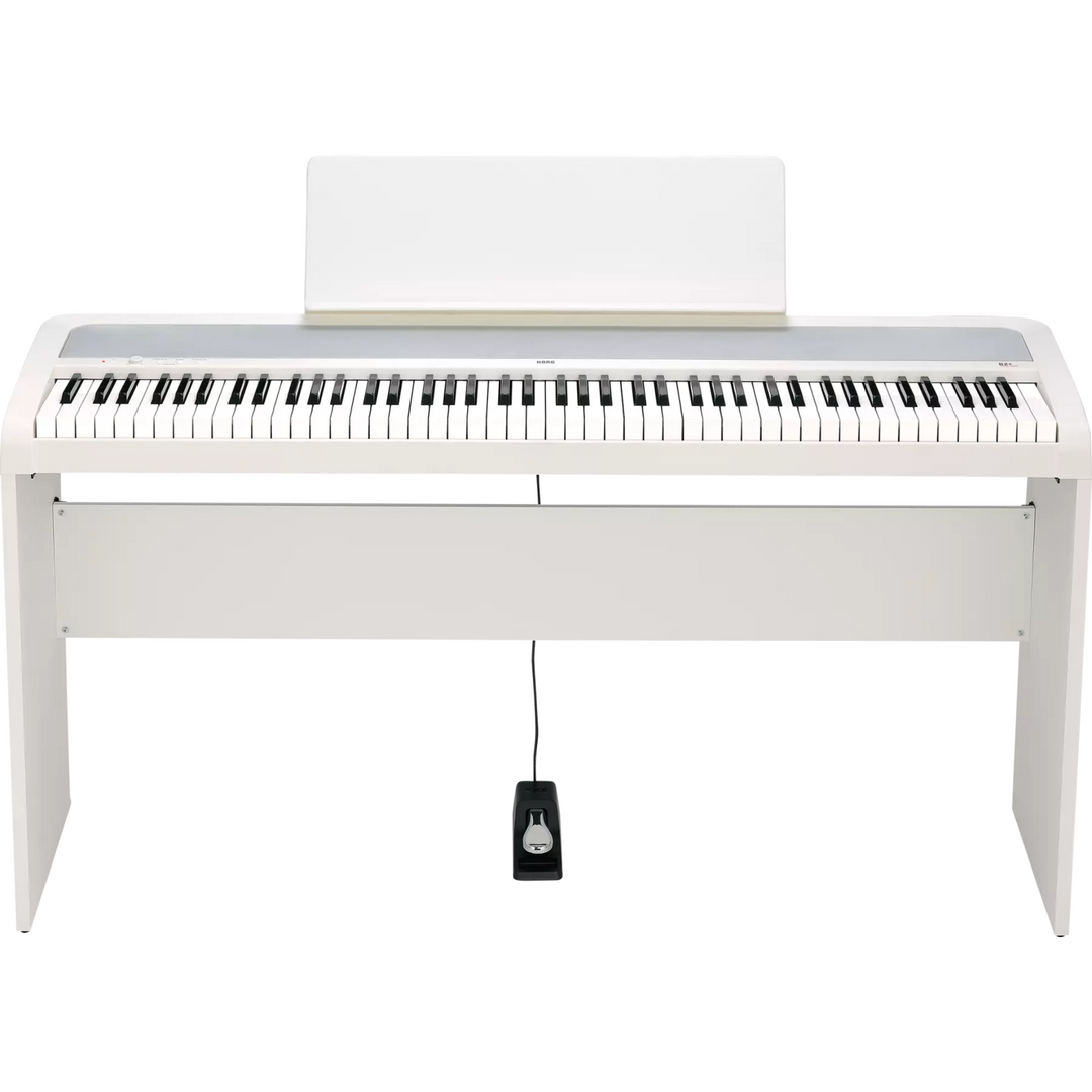 Korg B2PLUSSPWH 88-key Digital Piano with Stand - White