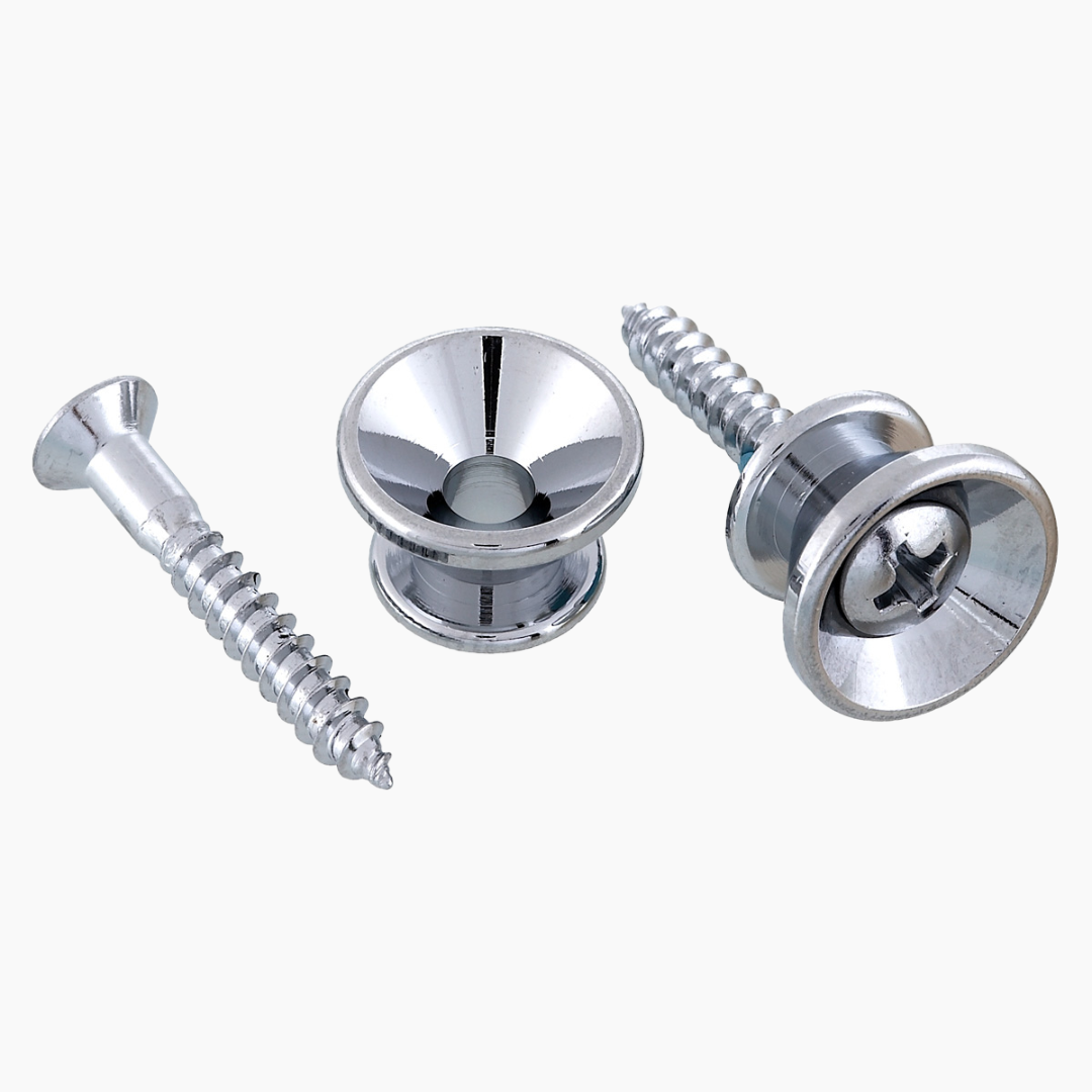 Allparts AP-0670 Gotoh Strap Buttons Chrome
