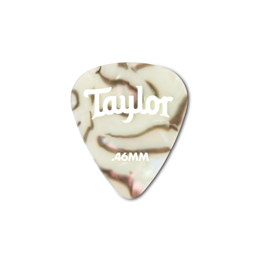 Taylor Celluloid 351 Picks,Abalone,0.46mm,12-Pk