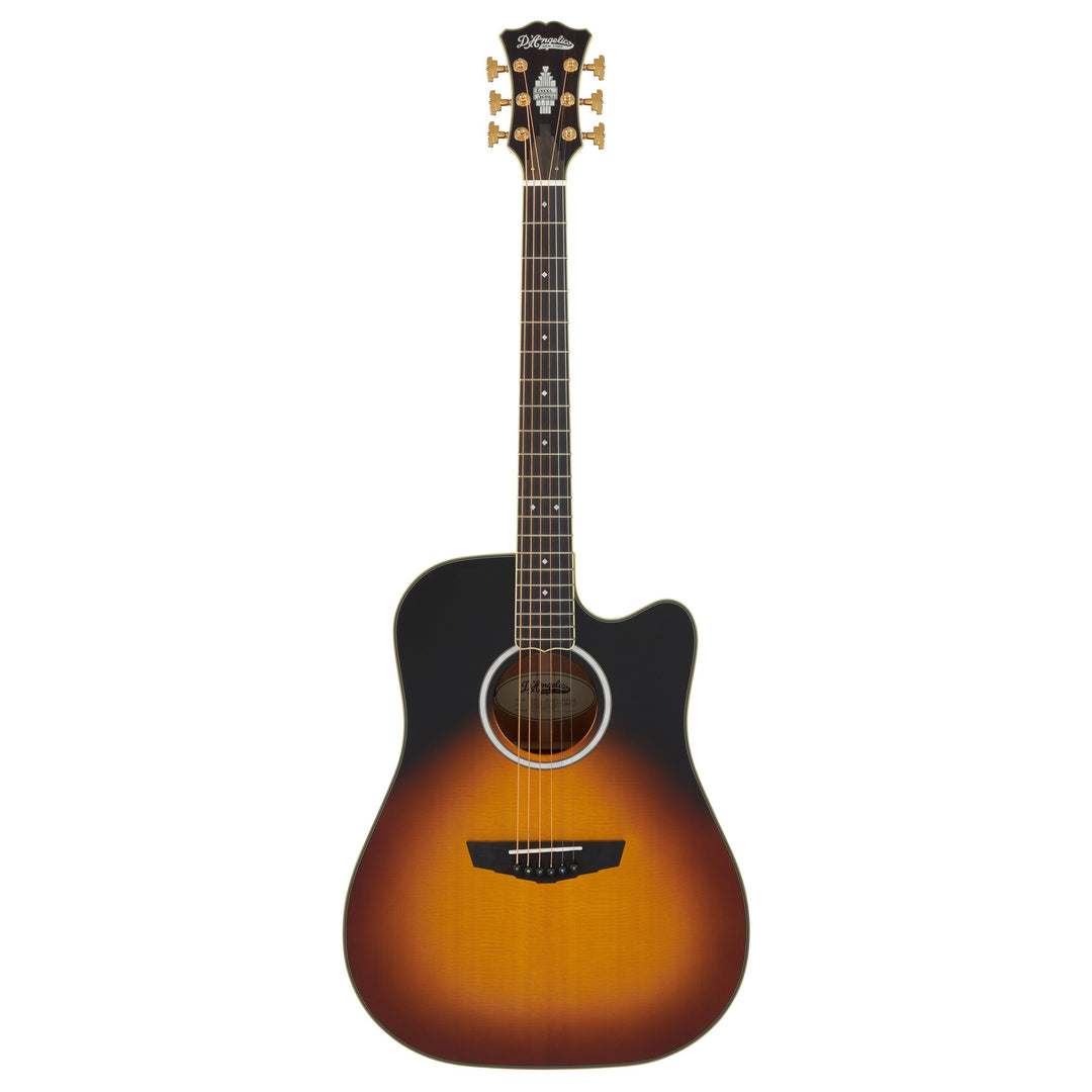 D'Angelico DAED500VSNGP2 Bowery Dreadnought CE Includes Hard Case - Vintage Sunset