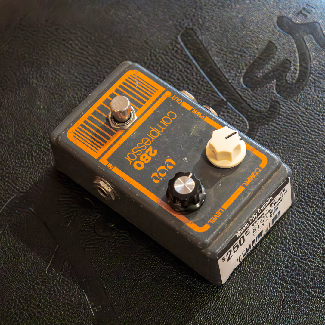 DOD Vintage "280 Compressor" Pedal w/ Original DOD Power Supply - USED
