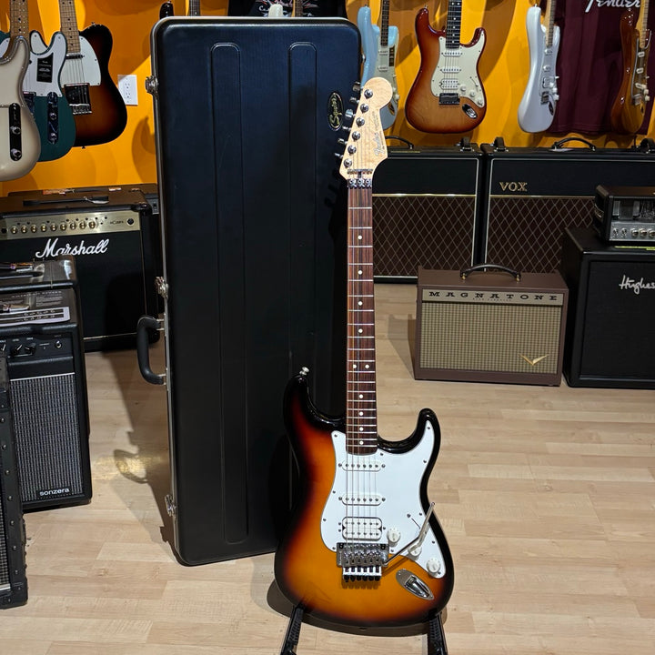 Fender -  Floyd Rose II Fat Strat w/ Squier Badged Hard Shell Case (Rosewood - 3TSB - 2000) - USED