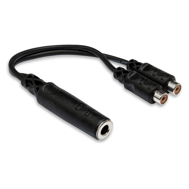 Hosa YRA-115 TS Female to Dual RCA Y Cable