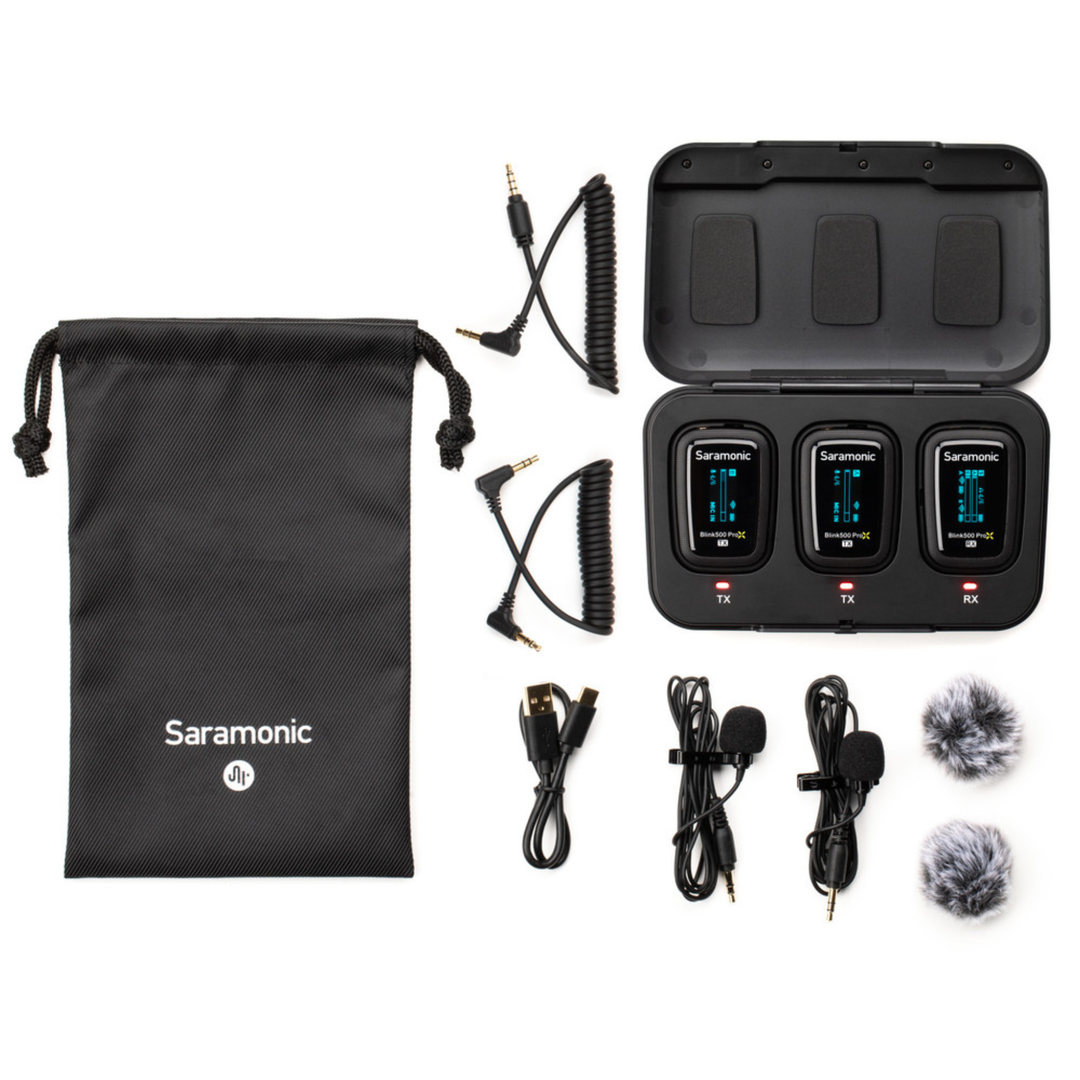 Saramonic 2.4G Dual Channel Wireless Microphone Pro Version Two Transmitters Kit