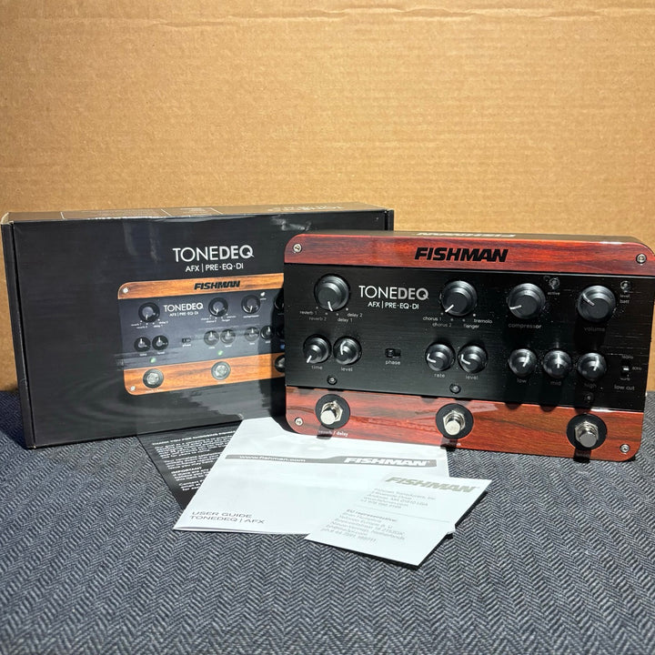 Fishman - TONEDEQ AFX PRE-EQ-DI For Acoustic Instruments w/ Box & User Guide - USED