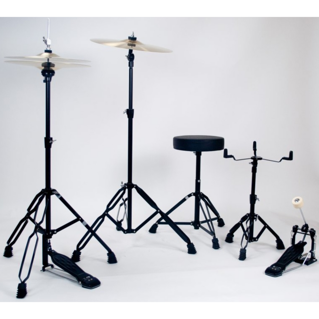 Westbury W465TC-RRS 400 Series 5-Piece Studio Acoustic Drum Kit with 20" Bass Drum & Throne - Ruby Red Sparkle