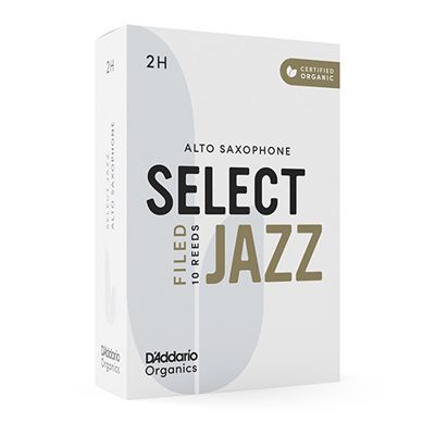 D'Addario Woodwinds ORSF10ASX2H Select Jazz, Alto Saxophone - Filed, 2H, Box Of 10