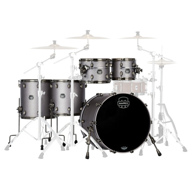 Mapex Saturn Evolution 5-Piece Shell Pack (22,10,12,14,16) - Gun Metal Grey