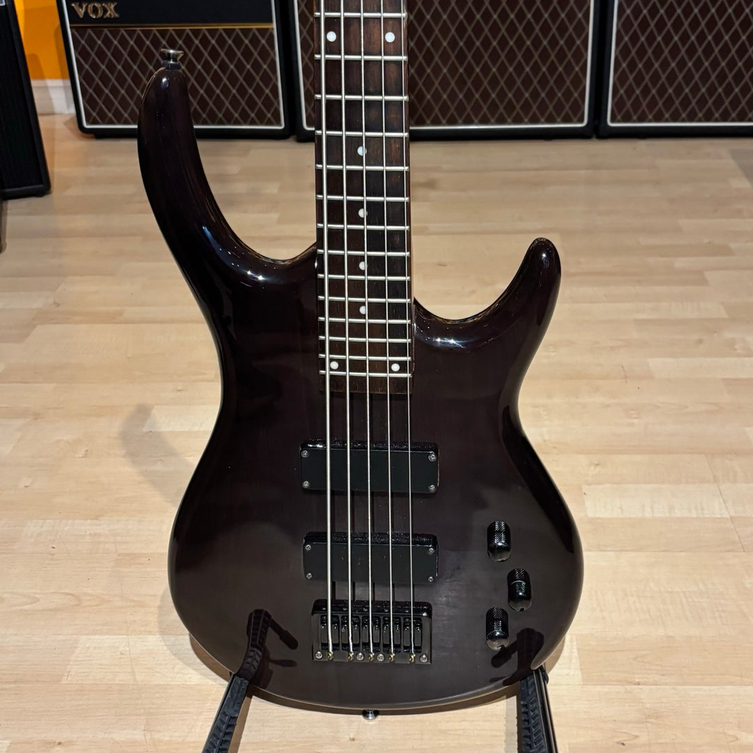 Epiphone -Embassy STD V5 / 5 String Bass (Passive - Trans Black - 2005) - USED