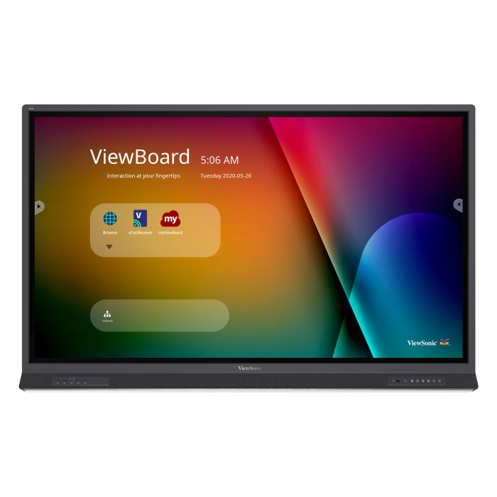 ViewSonic IFP6552 – 65" ViewBoard® 4K Ultra HD Interactive Flat Panel, Mic + USB-C