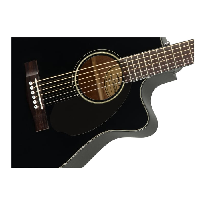 Fender CC-60SCE 6-String Concert Acoustic Guitar (Black)