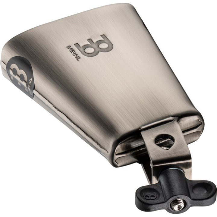 Meinl Percussion 4 1/2" Steel Finish Cowbell High Cha Cha Cowbell Hand brushed steel